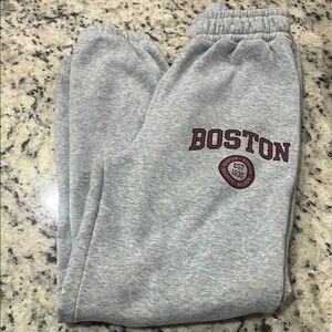 Gray Boston  Sweatpants
